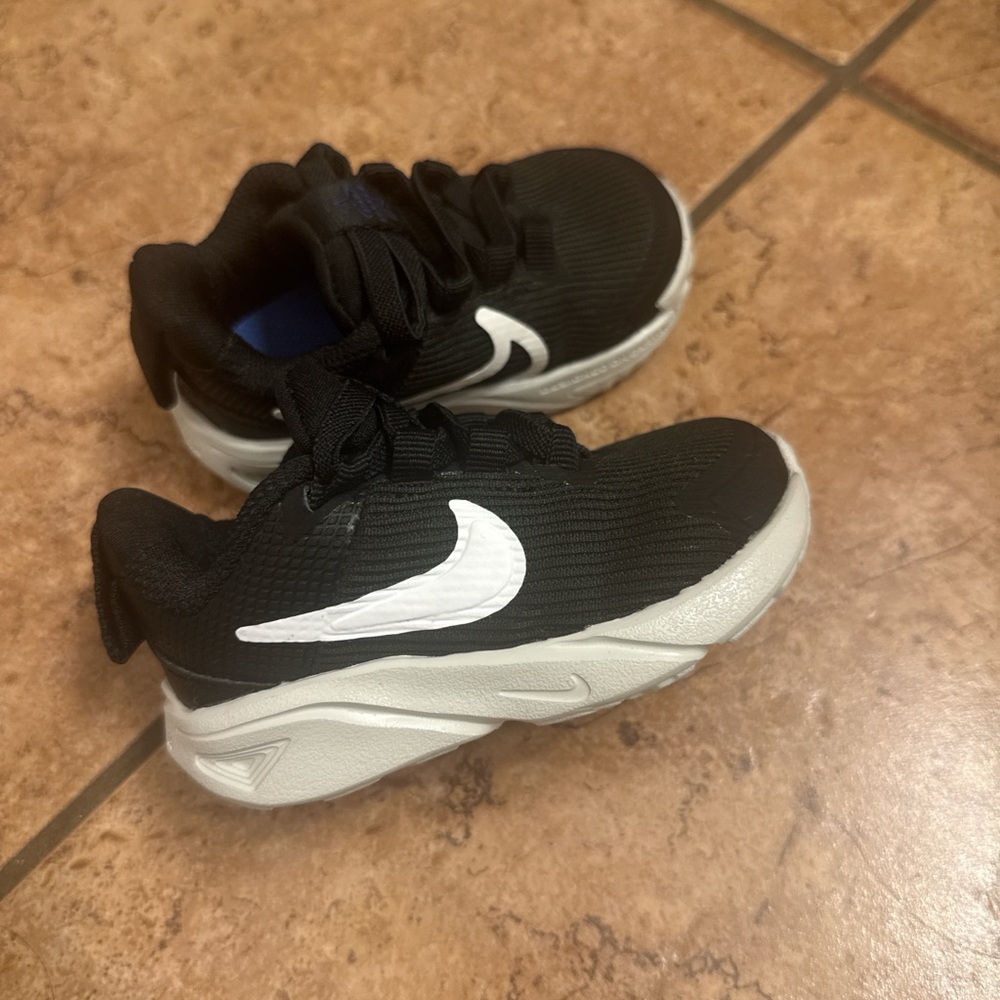 Nike Kids Black and White Athletic Sneakers